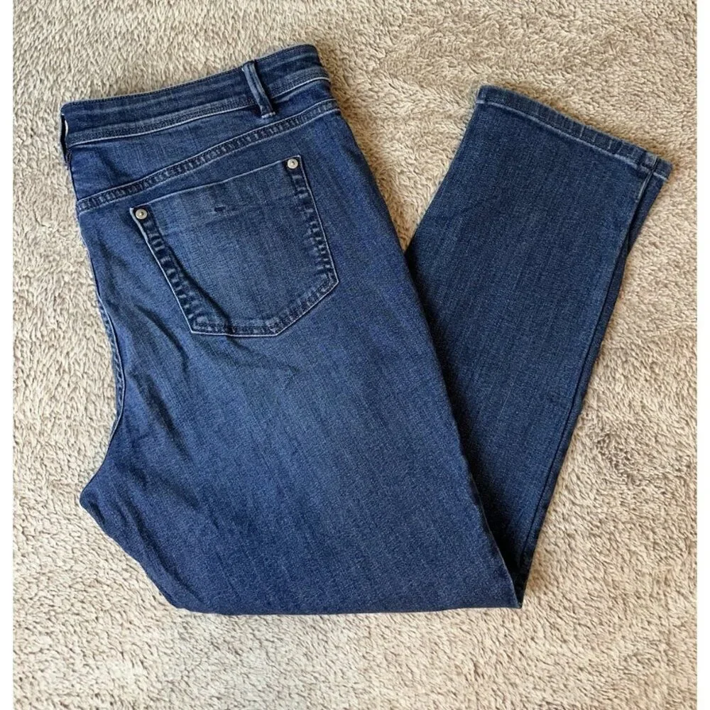 J Jill Denim Jeans Women’s Size 16 Blue Authentic Fit Slim Ankle